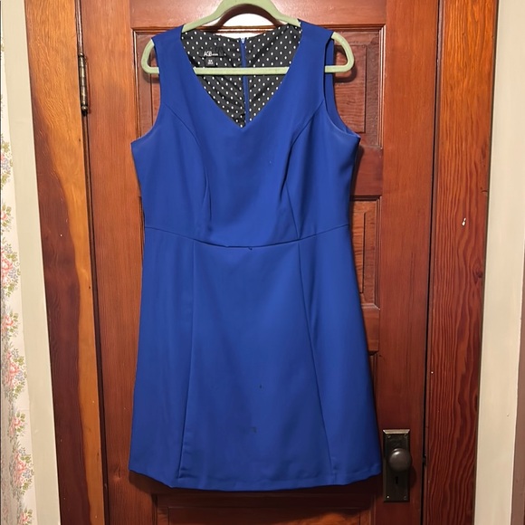 Royal Blue fit and flare Dress - Picture 1 of 3